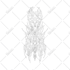 create cyber sigilism, neo, tribal for tattoo or clothing design