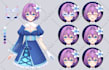 draw your cute anime vtuber avatar for live2d