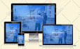 register domain name, business email, website landing page