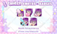 draw cute custom emotes,sub badges,stickers for twitch, discord, kick stream