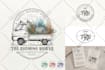 illustrate original hand drawn logo creation and vintage illustration
