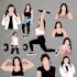 make a minimalist digital portrait, faceless illustration