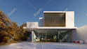 design house exterior and make realistic 3d rendering