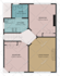 color architecture house floorplan or blueprint