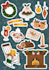 create cute hand drawn illustrations for custom stickers