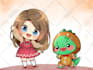 draw cute or kawaii chibi art, cute chibi couple