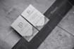 design luxury minimalist business card with gold foil
