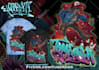 make colorful graffiti and character illustration