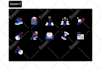 glass morphism icons for app and website