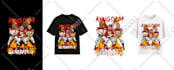 do unique amazing vintage handdrawn illustration for t shirt merchandise design