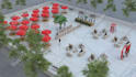 create unique 3d concert event stage design with render