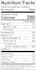 create a compliant nutrition facts panel