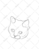 draw 12 hours pet portrait aesthetic one line art continues