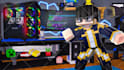 make minecraft thumbnail in 2d or 3d with exelence