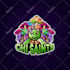 do colorful trippy, psychedelic, artwork, logo ,illustration