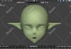 do unique 3d bust model sculpted in blender