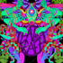 create trippy psychedelic logo