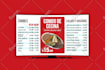 design static digital menu, TV screen menu boards for your restaurant
