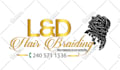 do hair, afro,locs, and braids salon logo