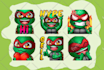 draw cute chibi emotes, twitch emotes, sub badges, custom twitch emotes