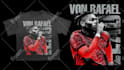 create a football player streetwear design for clothing brand