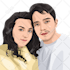draw couple vector portrait from your photo in 24 hours