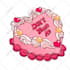 draw food, desset, cake illustration in my cute style