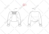 design a professional fashion technical drawing for clothing