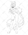 draw sketch anime style illustration for you
