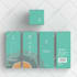 create product packaging design, box design with 3d mockup