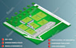 design 3d isometric event map and vector maps illustrations