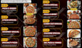 design digital animated or static menu restaurant tv display