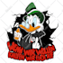 draw mascot vintage  illustration for clothing flag
