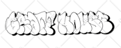 draw original graffiti throw up for you