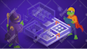 design amazing isometric illustration for web and app