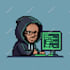 make pixel art character from your portrait for nft art gift profile pic etc