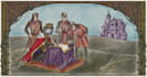 make a medieval woodcut style illustration