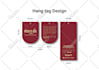 do luxury clothing hang tag and label design