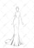 illustrate bridal gown for you