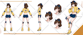 draw a character sheet reference for your oc