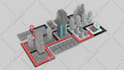 create a 3d isometric illustration