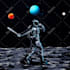 create high quality outer space astronaut illustration