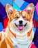 draw custom pet portrait, dog, cat portrait, royal, realistic, abstract artistic