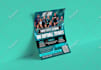 design a creative, unique flyer with a free qr code