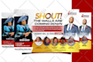 do church, social media, event flyer or postcard design 6hrs