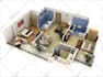 do modern interior design and architectural 3d rendering