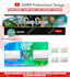 design eye catching youtube banners and logo that pop
