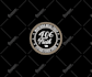 unique cannabis natural hemp cbd oil and medical logo