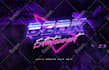 make an 80s style retro text logo