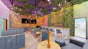 design modern cafe and restaurant interior with 3d visualization